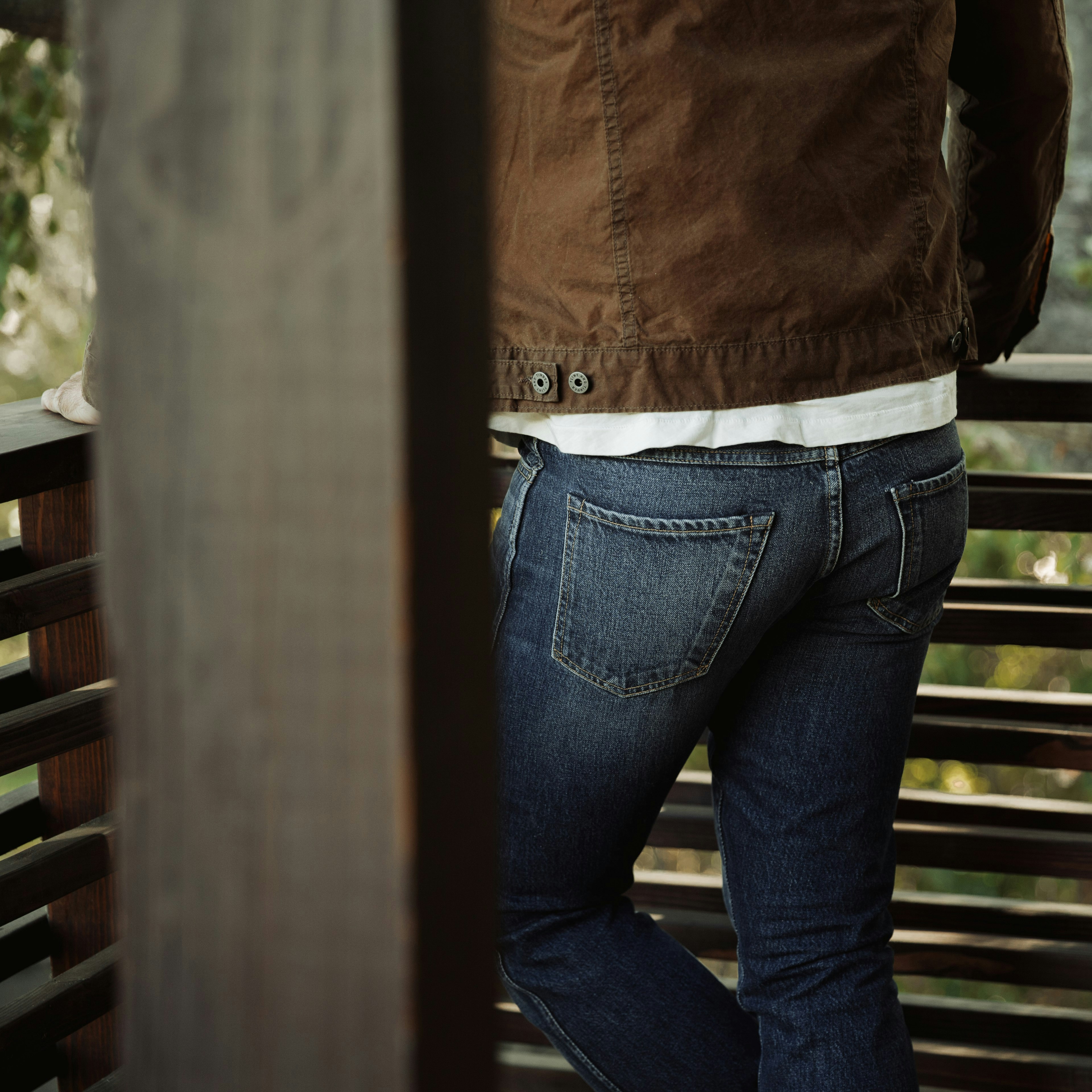 Men's Regular Fit Jeans in Mid Wash Denim | Sunspel